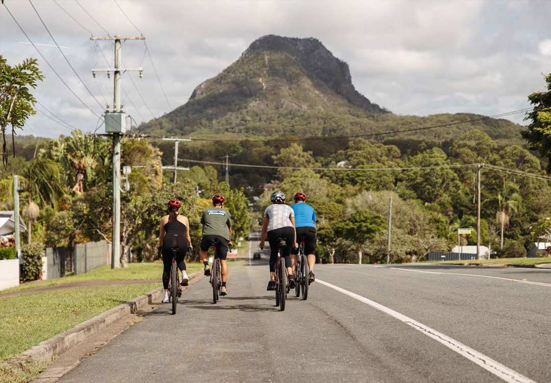 By Earth and Ocean Bike Tours in Noosa Hinterland in Pomona and other hinterland towns