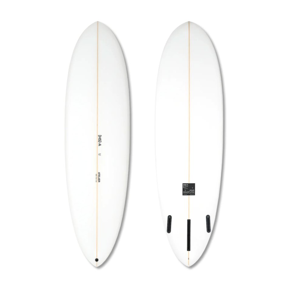 Haydenshapes Atelier Cruiser surfboard, deck and bottom